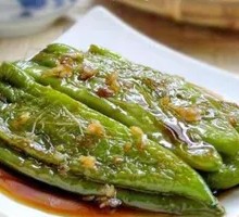 Braised Green Pepper with Tiger Stripes