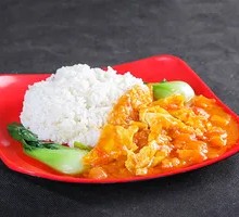 Tomato and Egg Rice Bowl