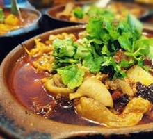 Spicy Pork Intestine Hot Pot