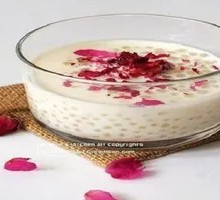Rose Coconut Sago Pudding