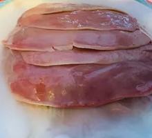 Sliced Pork Kidney with Big Knife