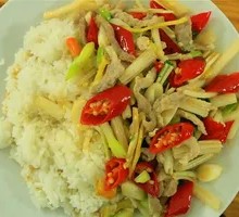 Pickled Chili Pork Rice Bowl