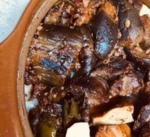 Minced Pork Eggplant Baozi Rice