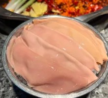 Sliced Pork Kidney with Big Knife