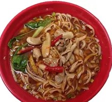 Pickled Chili Duck Intestine Rice Noodles