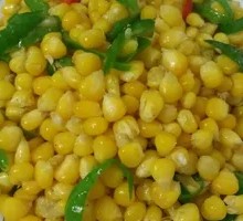 Green Pepper and Corn Stir-fry