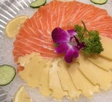 Salmon and Mock Abalone Platter