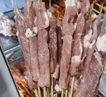 Skewered Pork with Noodles