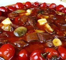 Sichuan-style Duck Blood with Pickled Chili