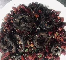 Coiled Eel in Dragon Shape