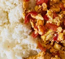 Tomato and Egg Rice Bowl