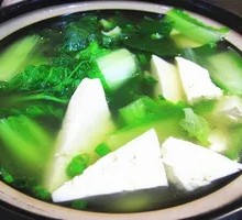 Spinach Tofu Soup