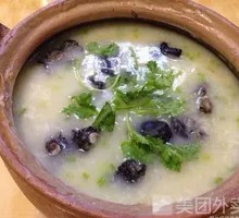 Black Chicken Mushroom Porridge