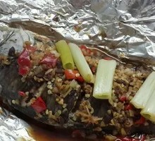 Grilled Crucian Carp in Foil