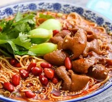 Duck Blood and Intestine Noodles
