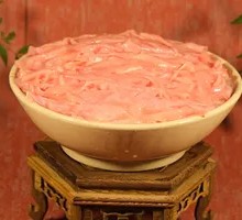 Freshly Sliced Wild Duck Intestines