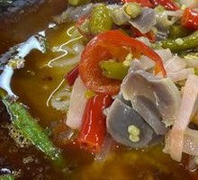 Spicy Pepper Chicken Offal Rice Noodles