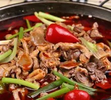 Stir-Fried Chicken Offal in Medium Pot