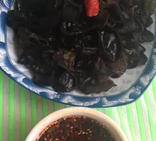 Stirred Black Wood Ear Mushrooms