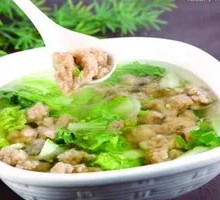 Slippery Meat and Vegetable Soup