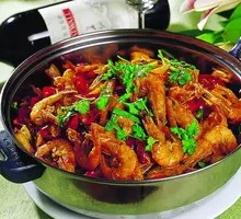 Qianjiang Spicy Shrimp in Small Pot
