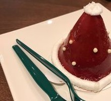 Santa Hat Strawberry Mousse Cake