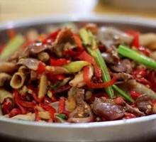Chicken Offal and Beef Stir-fry
