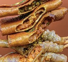 Sweet Potato Skin with Tofu Cubes