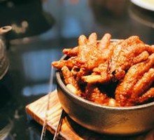 Crispy Chicken Feet with Peanuts Stew