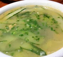 Cucumber and Century Egg Soup