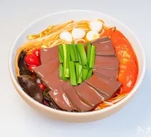 Pickled Chili Duck Blood Noodles