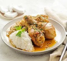 Chopped Chili Chicken Rice Bowl