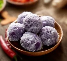 Purple Sweet Potato Glutinous Rice Balls