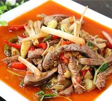 Pickled Chili Stir-fried Pork Kidney