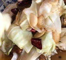Fried Pork Crumbs with Bok Choy