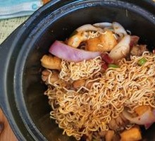 Chicken Stew in Small Pot