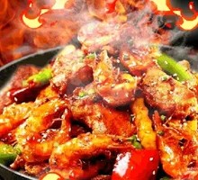 Spicy Dry Pot Double Dish