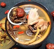 Chicken Soup with Tea Tree Mushrooms
