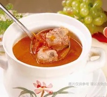Tomato and Pork Rib Soup with Rice