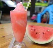 Fresh Watermelon Ice Smoothie