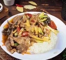 Pickled Chili Pork Liver Rice