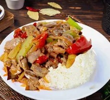 Pickled Pepper Chicken Offal Rice