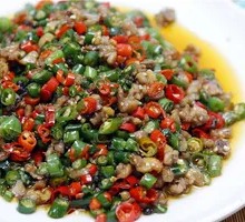 Spicy Rabbit with Green Chili and Pickled Chili