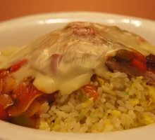 Cheese Pork Cutlet Risotto