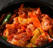 Kimchi Pork Stone Pot