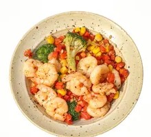Stir-fried Shrimp with Seasonal Vegetables