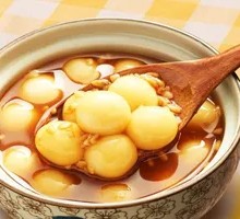 Red Sugar Fermented Rice Ball Soup