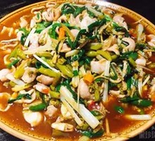 Stir-Fried Frog Stomach with Pickled Chili