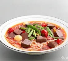 Pickled Chili Duck Blood Noodles