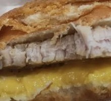 Pork Cutlet Croissant Sandwich